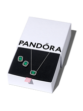FINAL SALE - Sparkling Green Halo Jewelry Gift Set