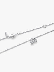 Pandora Talisman Sterling Silver Lab-Grown Diamond Heart & Star Dangle Pendant Necklace