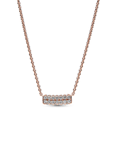 Pandora Timeless Pavé Double-row Bar Collier Necklace