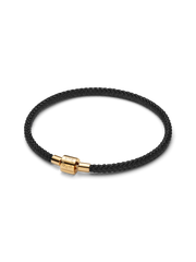Shimmering Black Cord Bracelet