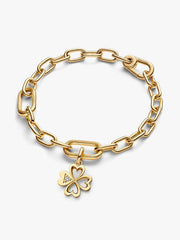 Pandora ME Heart Four-leaf Clover Medallion Charm