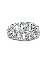 Pavé Cuban Chain Ring