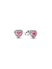 Elevated Heart Stud Earrings