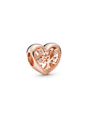 FINAL SALE - Openwork Family Tree Heart Charm