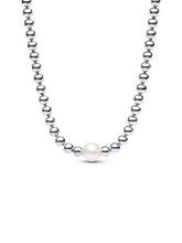 Treated Freshwater Cultured Pearl & Beads Collier Necklace
