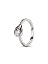 Pandora Infinite 14k White Gold Lab-grown Diamond Ring