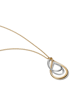Two-Tone Double Pendant Necklace