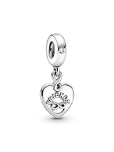 Friends Forever Heart Dangle Charm