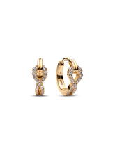 Pandora Infinite Lab-grown Diamond Pavé Hoop Earrings