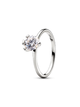 FINAL SALE - Pandora Nova 14k White Gold Lab-grown Diamond Ring