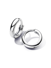 Round Huggie Hoop Earrings