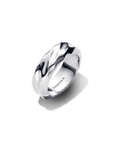 Rippled Wide Band Ring