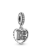18th Celebration Dangle Charm