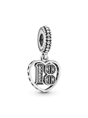 18th Celebration Dangle Charm
