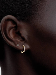 Pandora Era Lab-grown Diamond Hoop Earrings 14K Gold