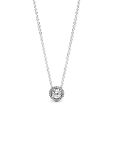 Round Sparkle Halo Necklace