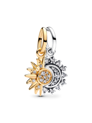 Splittable Sun & Moon Dangle Charm