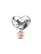 Love You Daughter Heart Charm