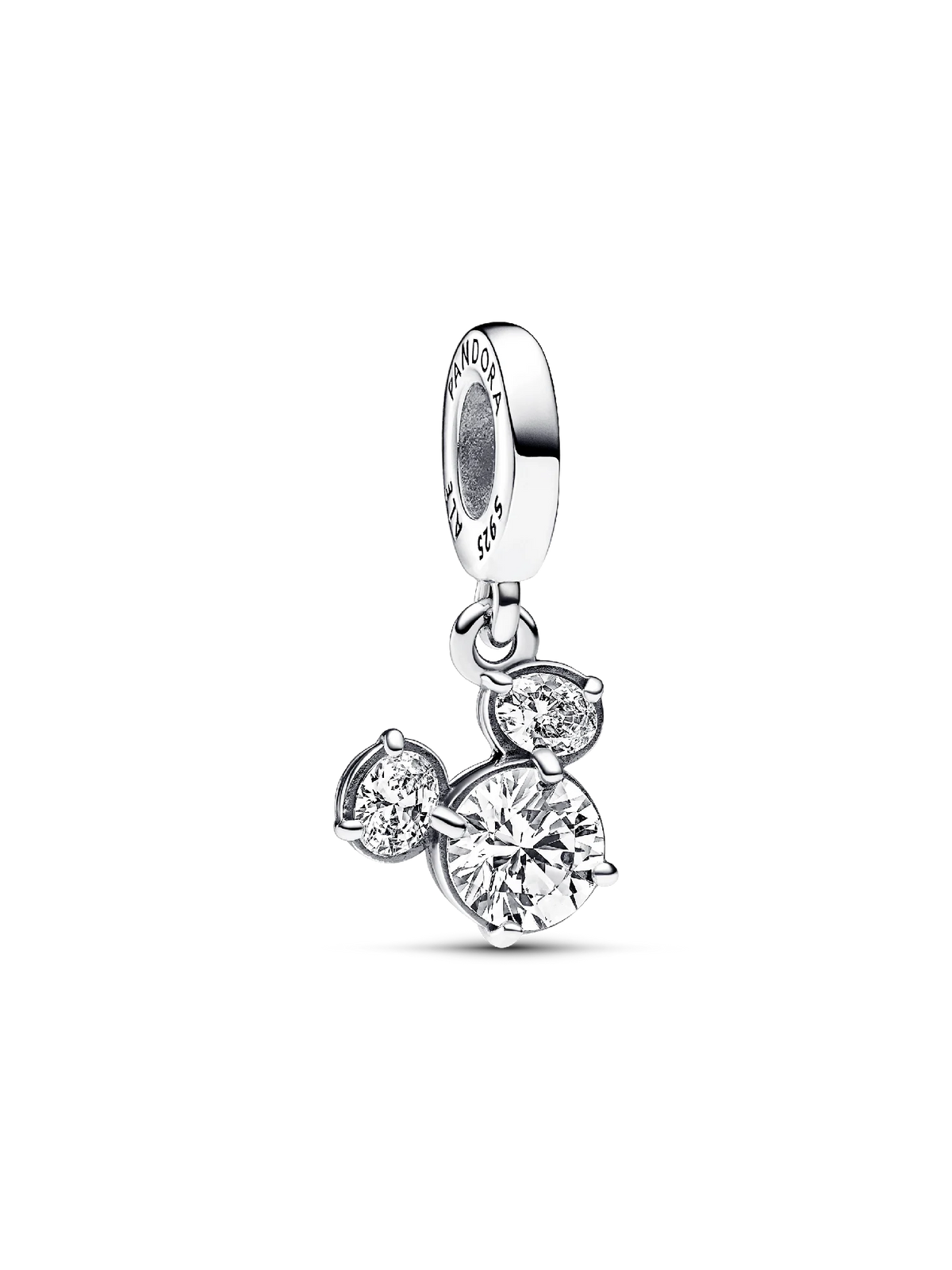 FINAL SALE - Disney Mickey Mouse Sparkling Head Silhouette Dangle Charm