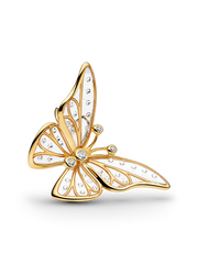 Oversized Butterfly Openwork Charm