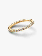 Sparkling Blue Half-Eternity Band Ring