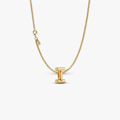 Letter I Charm Necklace