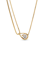 FINAL SALE - Pandora Infinite 14k White Gold Lab-grown Diamond Double Chain Collier Necklace
