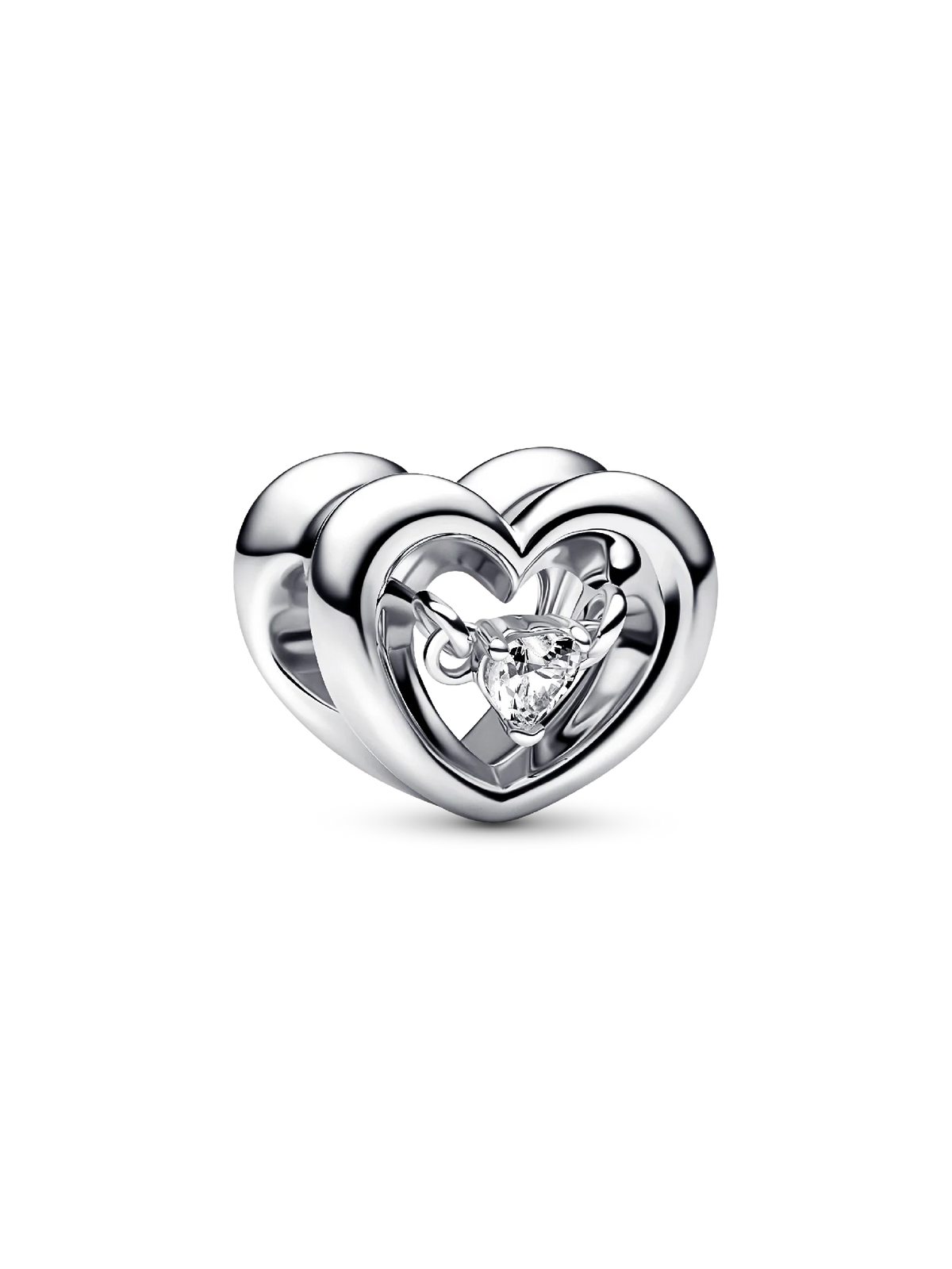 FINAL SALE - Radiant Heart & Floating Stone Charm