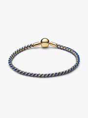 Blue Cord Box Chain Bracelet