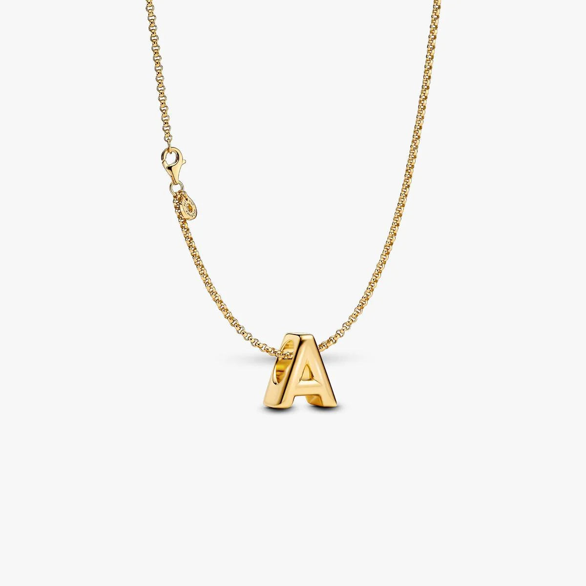 Letter A Charm Necklace