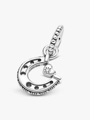 Good Luck Horseshoe Dangle Charm