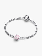 Pink Murano Glass Love Cube Charm