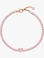 Sparkling Heart Tennis Bracelet