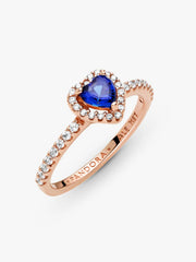 Sparkling Elevated Heart Ring