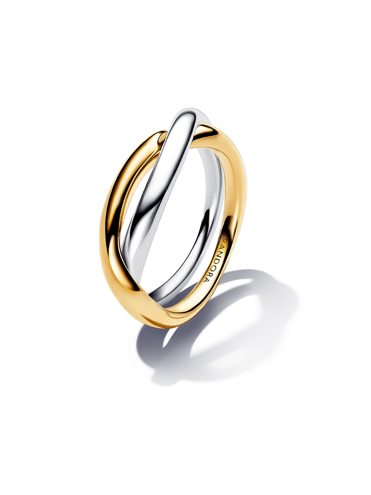 Two-tone Entwined Bands Ring