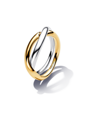Two-tone Entwined Bands Ring