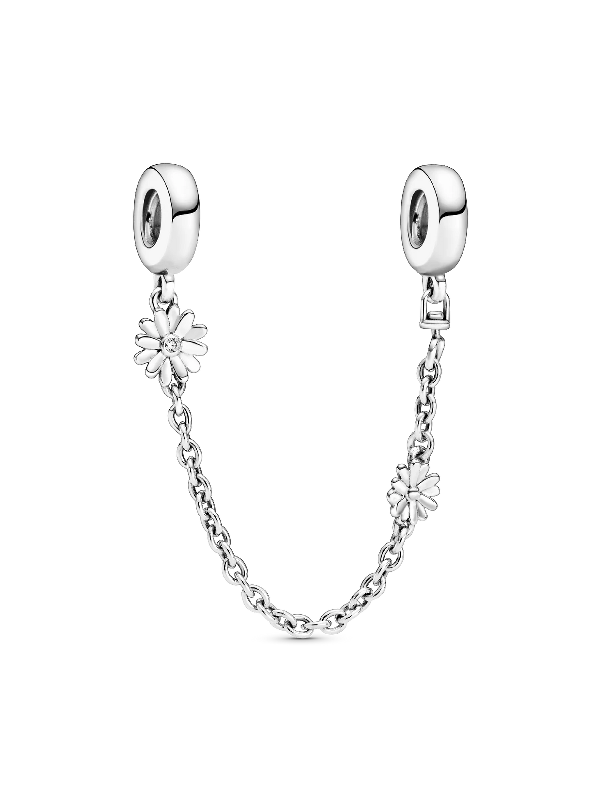 Daisy Flower Safety Chain Charm