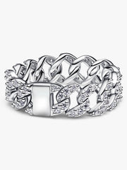 Pavé Cuban Chain Ring