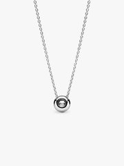 Round Sparkle Halo Necklace