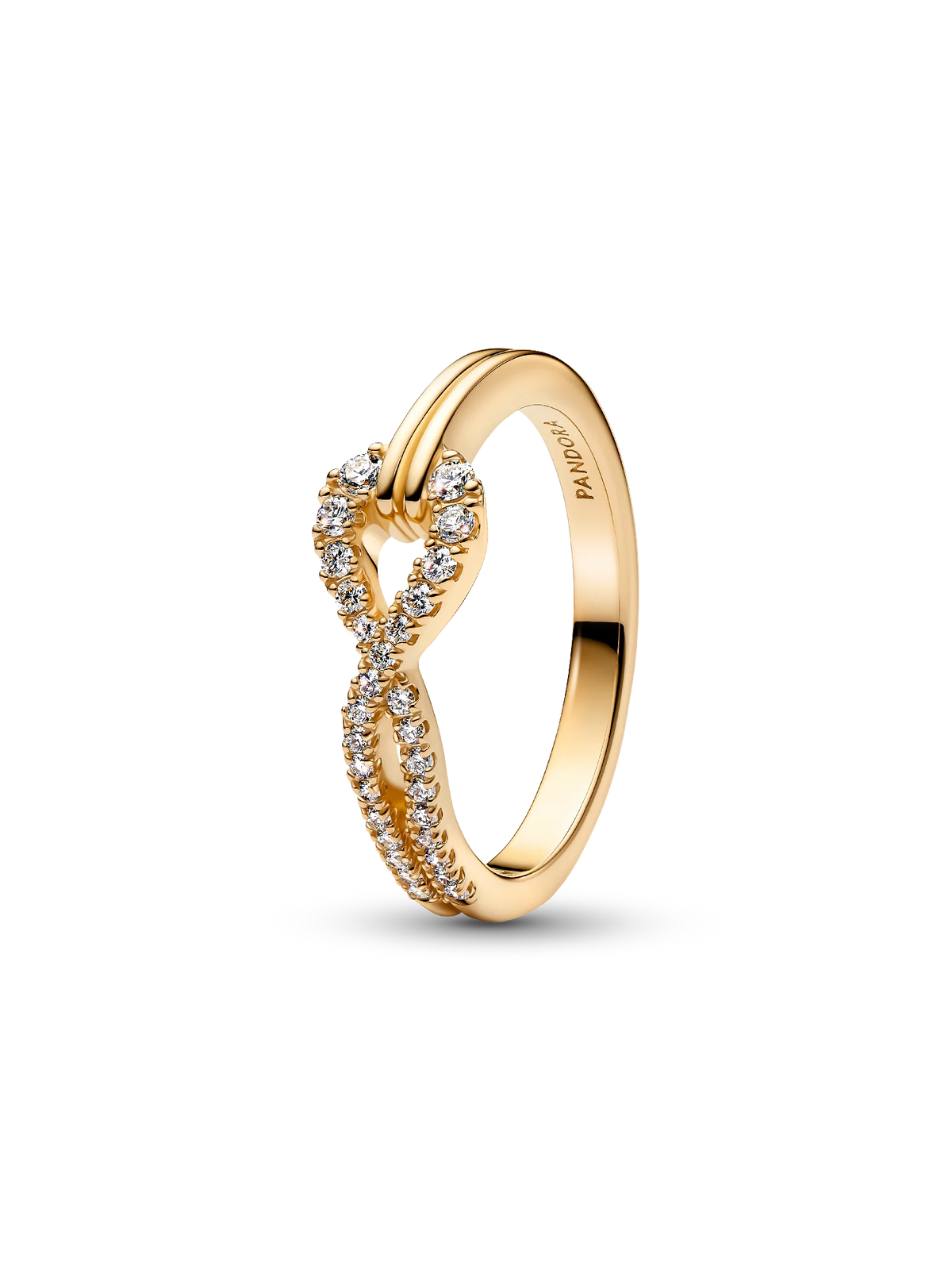 Pandora Infinite Lab-grown Diamond Pavé Double Row Ring