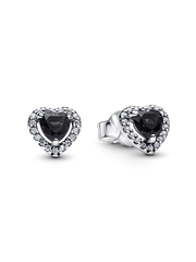 Elevated Heart Stud Earrings