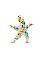 FINAL SALE - Sparkling Blue Starfish Dangle Charm