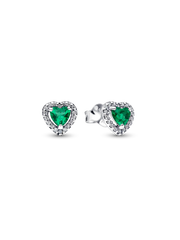 Elevated Heart Stud Earrings