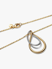 Two-Tone Double Pendant Necklace