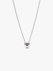 Pink Heart Collier Necklace