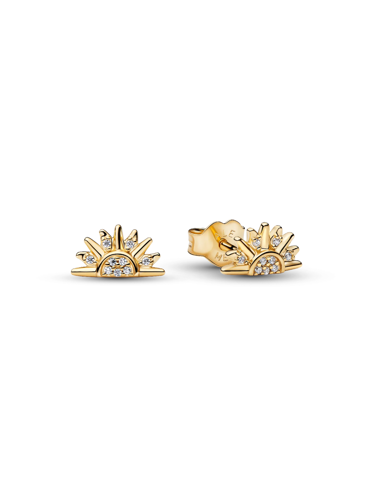Celestial Sparkling Sun Stud Earrings