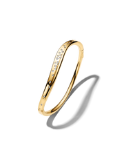 Organically Shaped Stone-Set Bangle