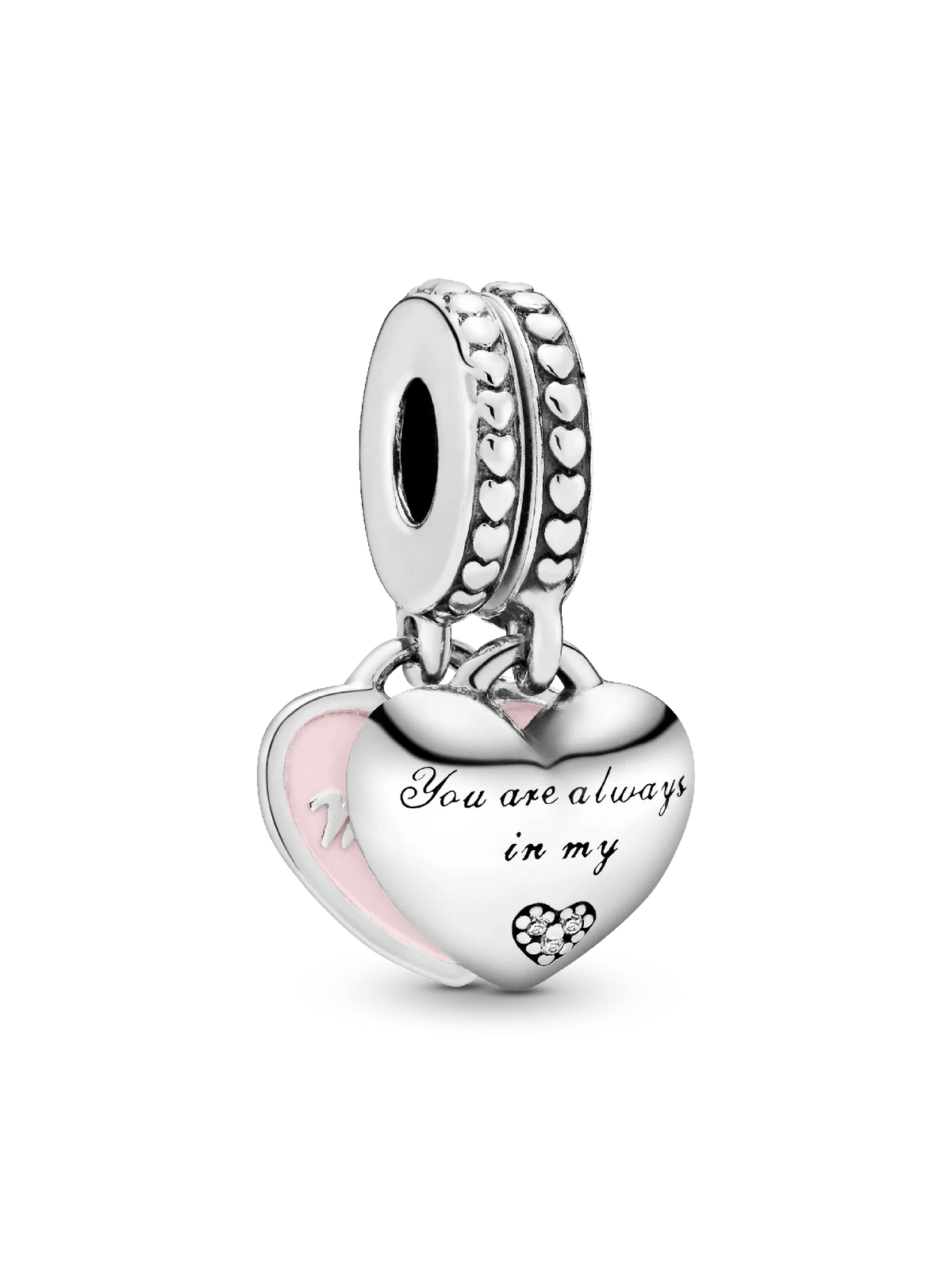 Mother & Daughter Hearts Dangle Charm