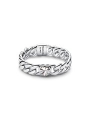 Heart Cuban Chain Ring