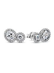 Embracing Halo Stud Earrings